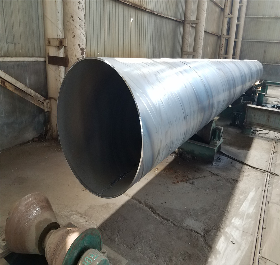 烟台市输水工地用螺旋钢管 Q235B螺旋焊接钢管