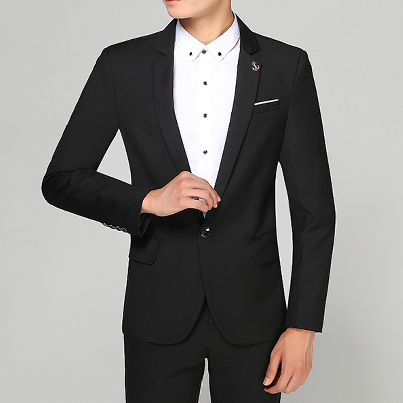 Chaqueta de traje de hombre de negocios juvenil slim fit traje pequeño traje casual traje de boda traje de hombre