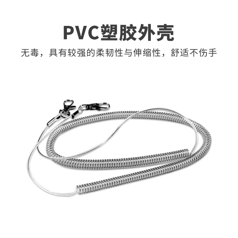 现代钓具鱼竿失手绳两根装伸缩自动护竿放杆绳钓鱼用品渔具溜鱼器