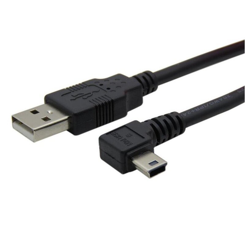 Left elbow USB with mini 5Pin data cable mini usb 5p charging cable t-Port mobile phone data cable Left elbow USB with mini 5Pin data cable mini usb 5p charging cable t-Port mobile phone data cable