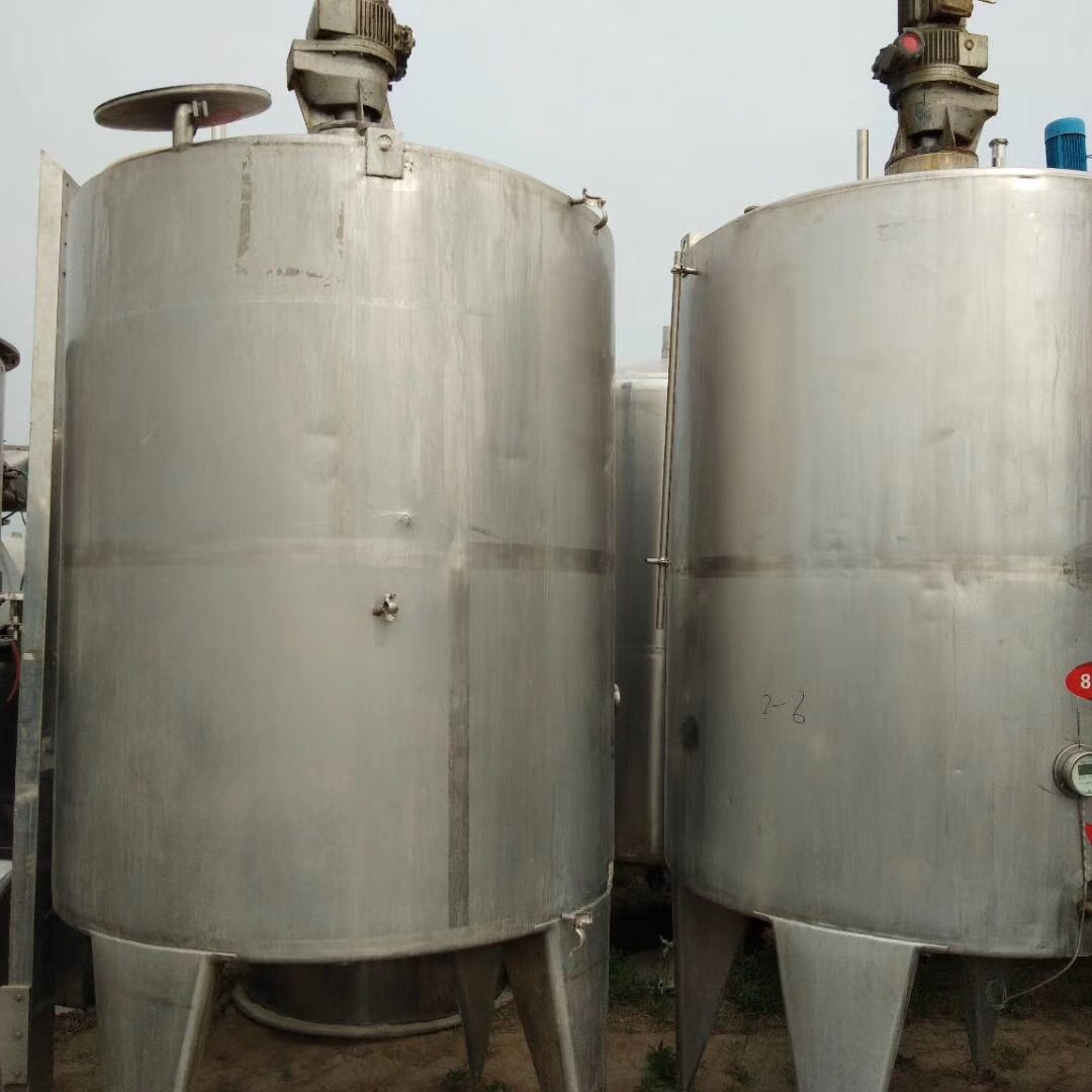 转让二手卧式储罐 二手立式10吨不锈钢储罐 二手搅拌罐储料罐