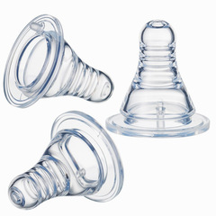 Factory direct sales standard caliber breast milk real-feel silicone pacifier can be equipped with various standard bottle baby feeding nipples