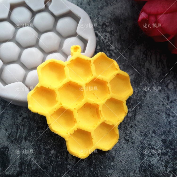 Herramientas para hornear panal de miel cubierta protectora textura molde de chocolate molde de pastel de fondant molde de silicona