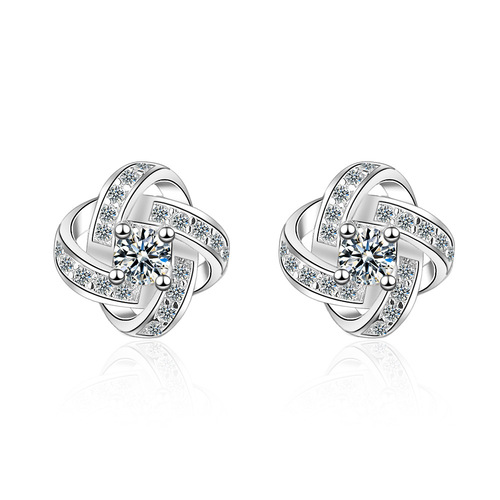 Eternal Star Earrings Women's Korean Style Fashionable Diamond Ear Jewelry Wholesale Earrings