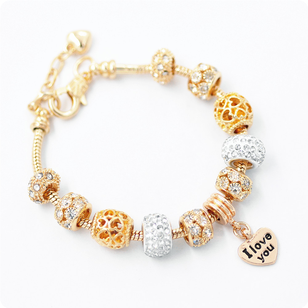 40g Weight Alloy Pendant Material Diamond Inlay Material Bracelets Classification Alloy Chain Material 1 Piece Quantity Holiday, Daily, Street Occasion Alloy Material Letter, Heart Shape Pattern Unisex Gender Plating Design Simple Style Style Simple Style Letter Heart Shape Diamond Alloy Wholesale Bracelets 12