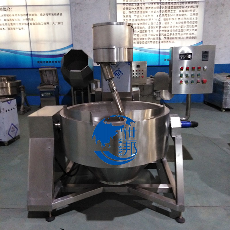 不锈钢耗油酱炒锅熬制锅 自动熬制自动出料方便快捷 蚝油炒锅厂家