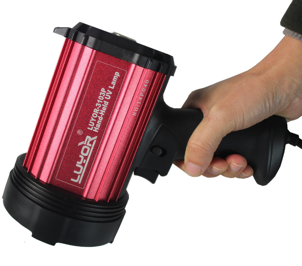 LUYOR-3103P石油钻杆表面裂纹磁粉探伤灯 3颗大功率紫外线led光源