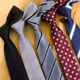 Korean style tie men's formal wear business casual narrow tie 6cm bridegroom wedding British style tie wholesale custom
