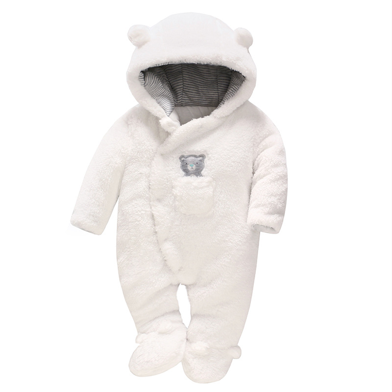 white newborn coat
