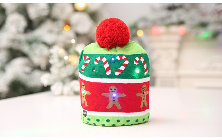 Knitted LED Christmas Hat - Color Variation 1