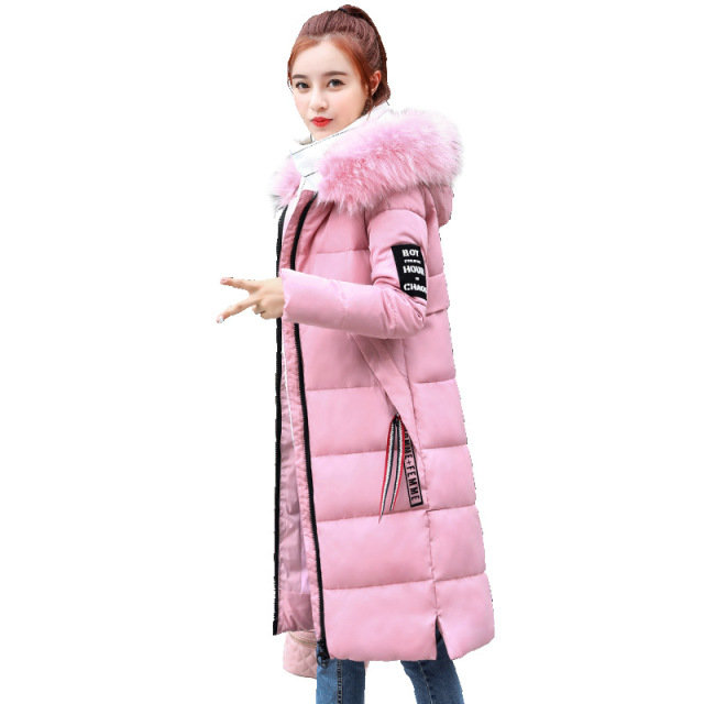 Fashion down jacket large collar thicker cotton clothes