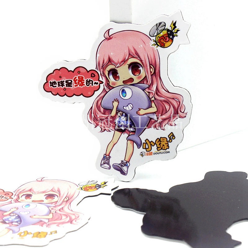 Guanchuang обработка индивидуальные экологические Мультяшные наклейки на холодильник рекламные магнитные наклейки на холодильник с покрытием бумажные мягкие магнитные наклейки на холодильник