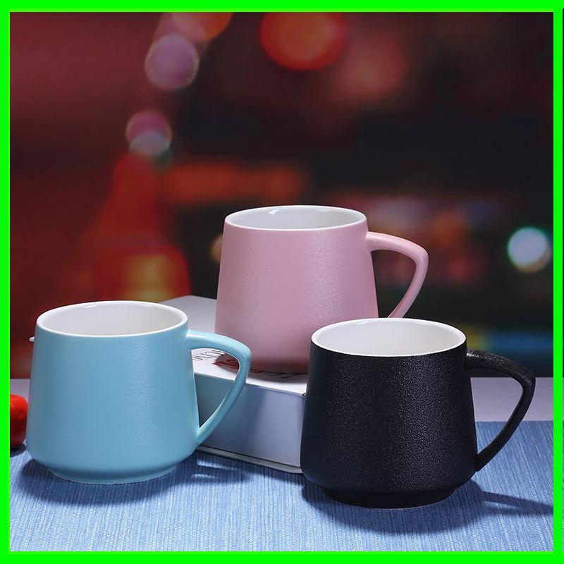 创意磨砂马克杯  新款创意马克杯 供应陶瓷咖啡杯磨砂马克杯批发