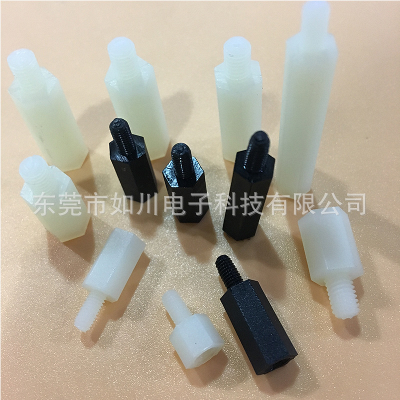 六角隔离柱 六角支撑柱 塑料隔离柱 阻燃绝缘好 常备库存交期快