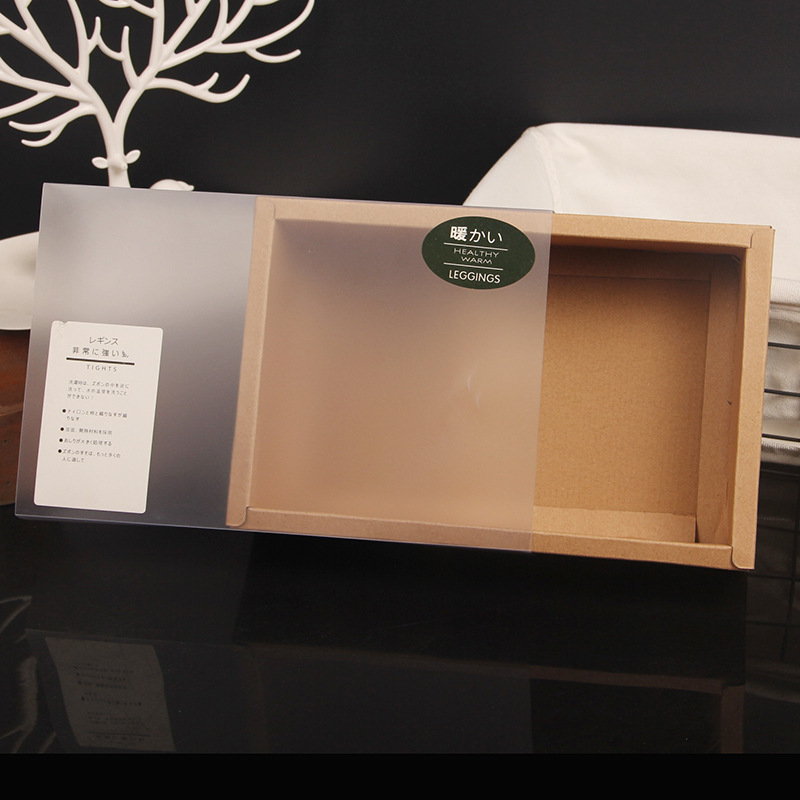high-grade Kraft paper Leggings Packaging box Fruit tea scented tea Blister Drawer Box Underwear Socks transparent Box