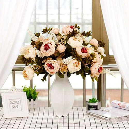 European-style core-spun peony flower living room home table decoration flower house decoration artificial flower 