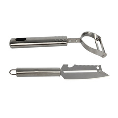 Jianghu street stall stainless steel shredder two-in-one scraping and peeling tool potato fruit and vegetable peeler