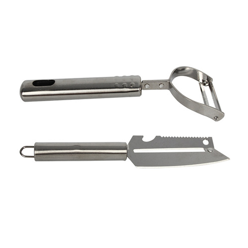 Jianghu street stall stainless steel multi-functional grater dual-purpose scraper peeler potato melon fruit fruit peeler