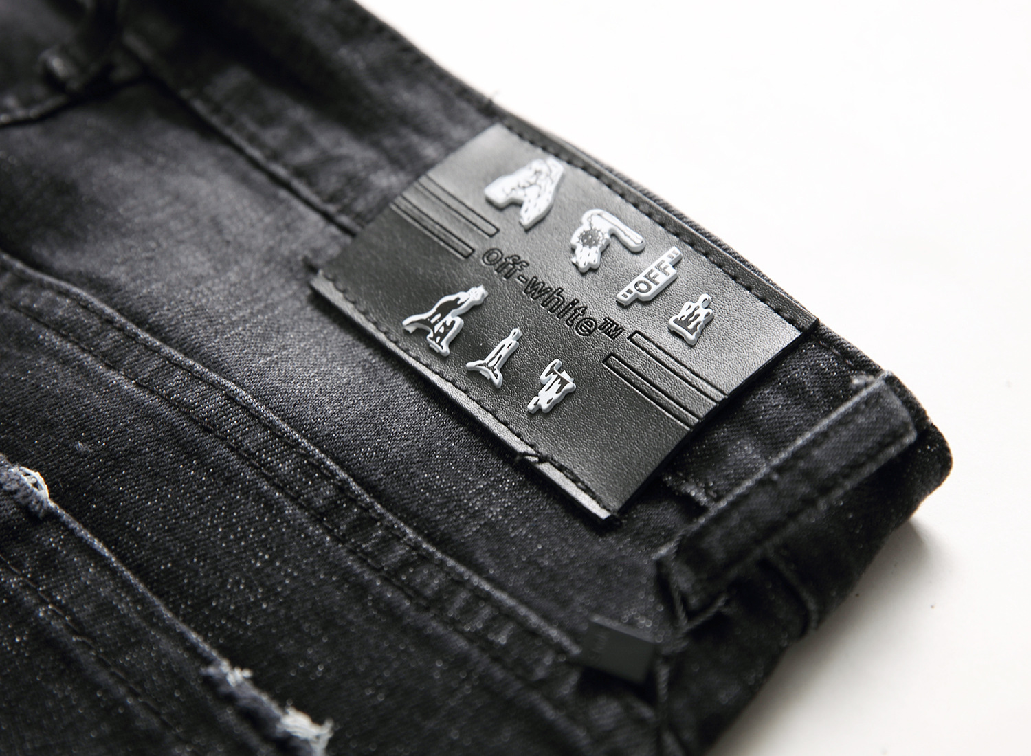 Pantaloni da uomo elastici neri di alta qualità con toppe rovinate, pantaloni da uomo personalizzati e alla moda_voghion.com