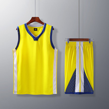 新款篮球服套装男透气运动训练队服大学生球衣印字号夏季