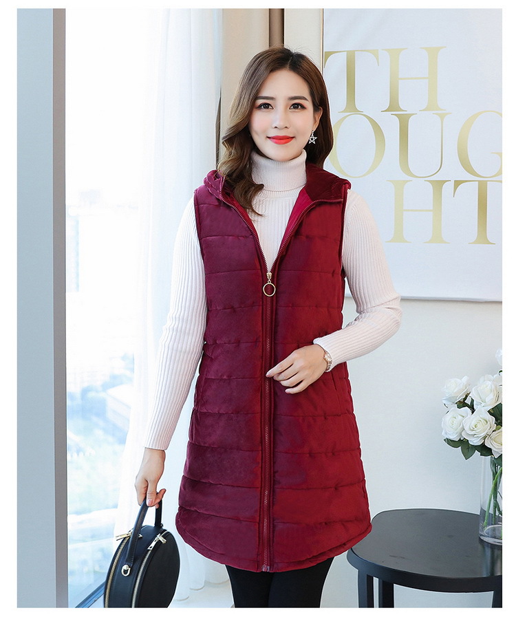 Gilet femme en Peau de pêche - Ref 3317833 Image 17