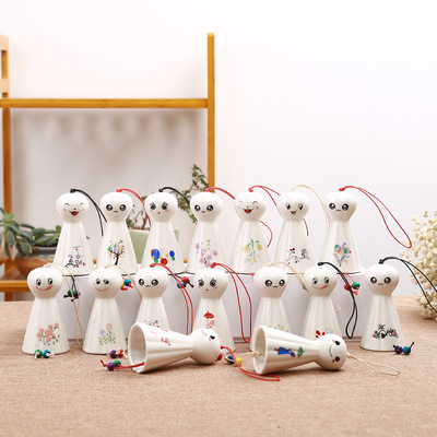 创意简约可爱陶瓷羽毛球风铃 厂家直销|ms