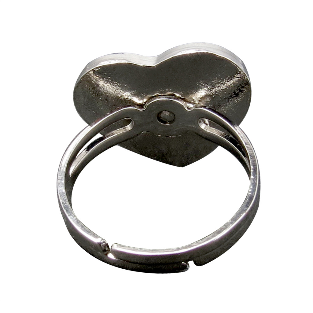 50g Weight Artificial Gemstones Inlay Material Birthday Occasion Alloy Material Heart Pattern Women'S Gender Plating Design Fashion Style Simple Peach Heart Love Butterfly Moon Color Changing Ring 8