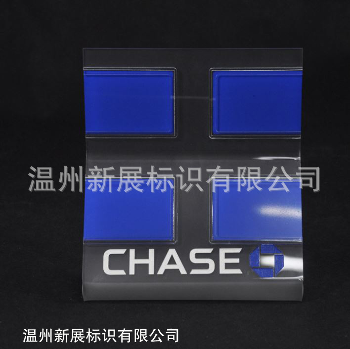 亚克力银行名片展示收纳建议职位工作展示架可丝印logo设计
