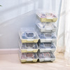 Plastic ventilation dustproof multi-storey Superposition storage box transparent Flip shoe box Storage Slipper Box wholesale