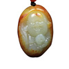 Polished stone jade, Tieguanyin tea, pendant, natural ore