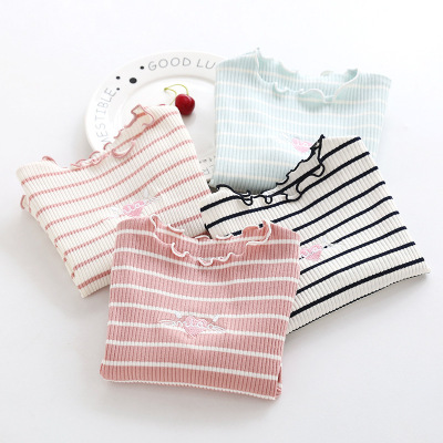 女童打底衫韩版套头上衣2020春秋新款儿童针织衫宝宝T桖中大童装|ms