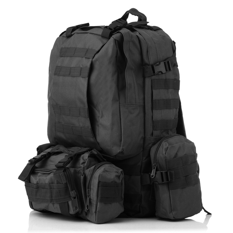 Hombres camping bolsa de viaje de tela Oxford mochila al aire libre camuflaje del ejército senderismo táctico bolso del alpinismo gran combinación mochila