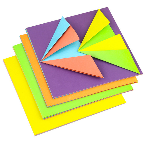 15cm double-sided two-color origami paper with different colors on both sides colorful square handmade paper crane origami paper cutting