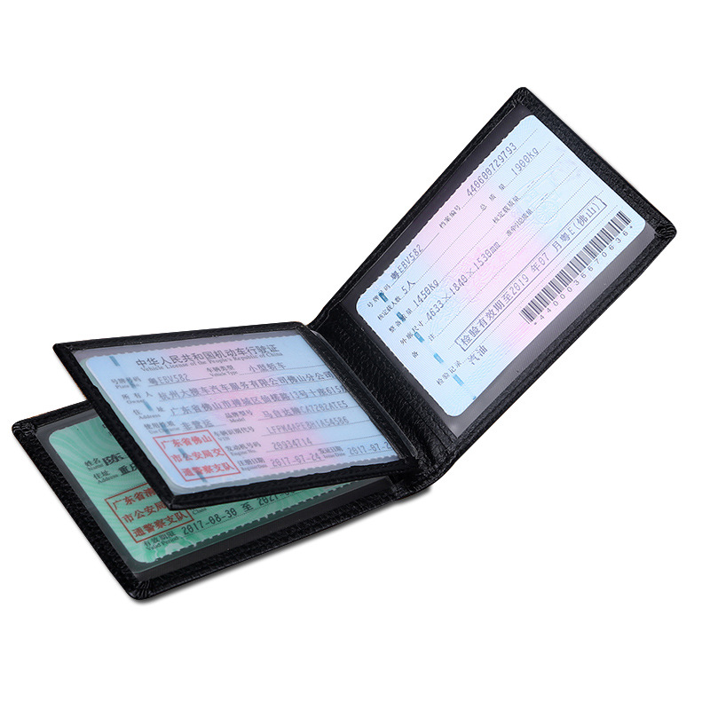Manufactor Direct selling Microfiber skin Driver's license Leather sheath men and women Vehicle Driving license Driving the Certificate holder Multicolor