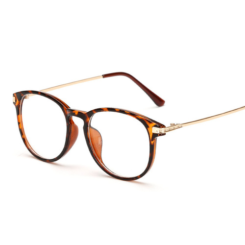 Cross-border retro eyeglass frames, black frame men's myopia glasses frames, trendy women's celebrity-style full-frame glasses frames, artistic plain glasses
