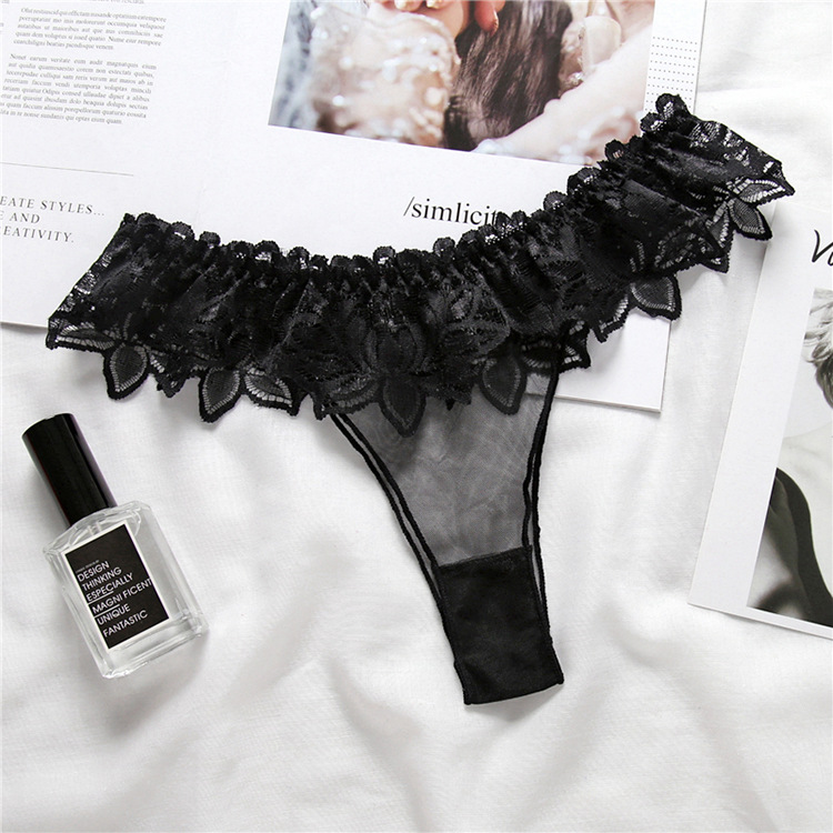 Transparent Lace Thong - Image 8