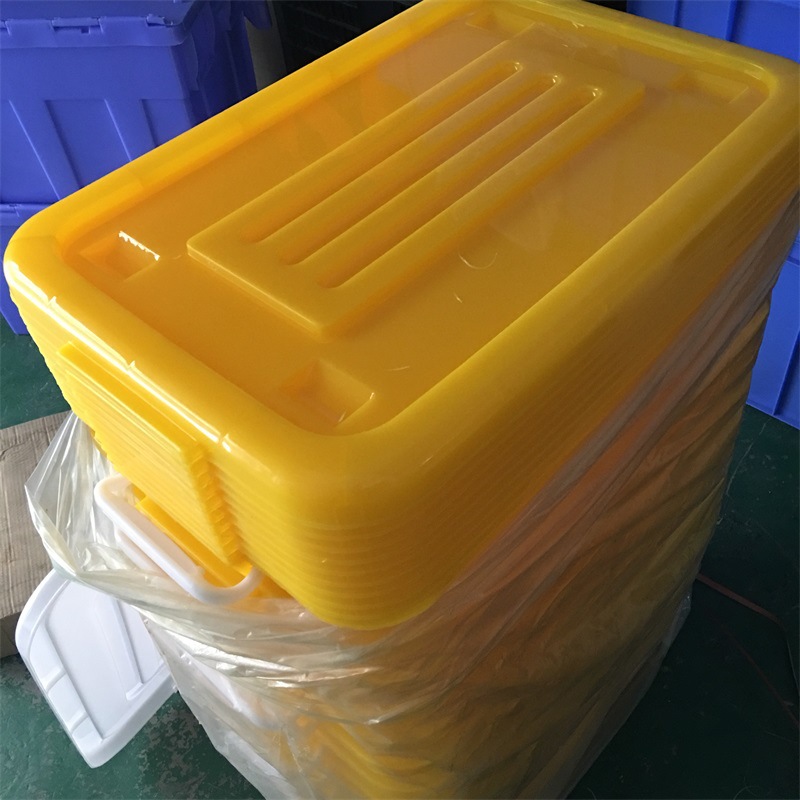 供应黄冈 塑料收纳箱 超市专用塑料整理箱 滑轮塑胶整理箱