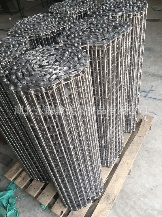 眼镜型不锈钢网带 清洗机不锈钢网带 眼镜型网带 链片型网带