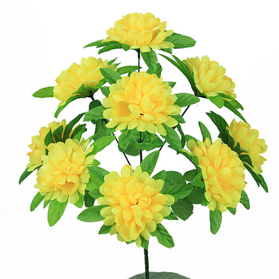 undefined9 BBK simulation Chrysanthemum Ball Qingming Bouquet of flowers Yiwu Man-made simulation Chrysanthemum Manufactor Qingming Sacrifice Artificial flowerundefined