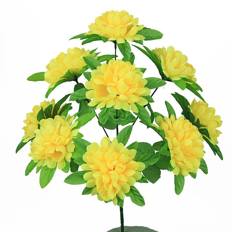 undefined9 BBK simulation Chrysanthemum Ball Qingming Bouquet of flowers Yiwu Man-made simulation Chrysanthemum Manufactor Qingming Sacrifice Artificial flowerundefined