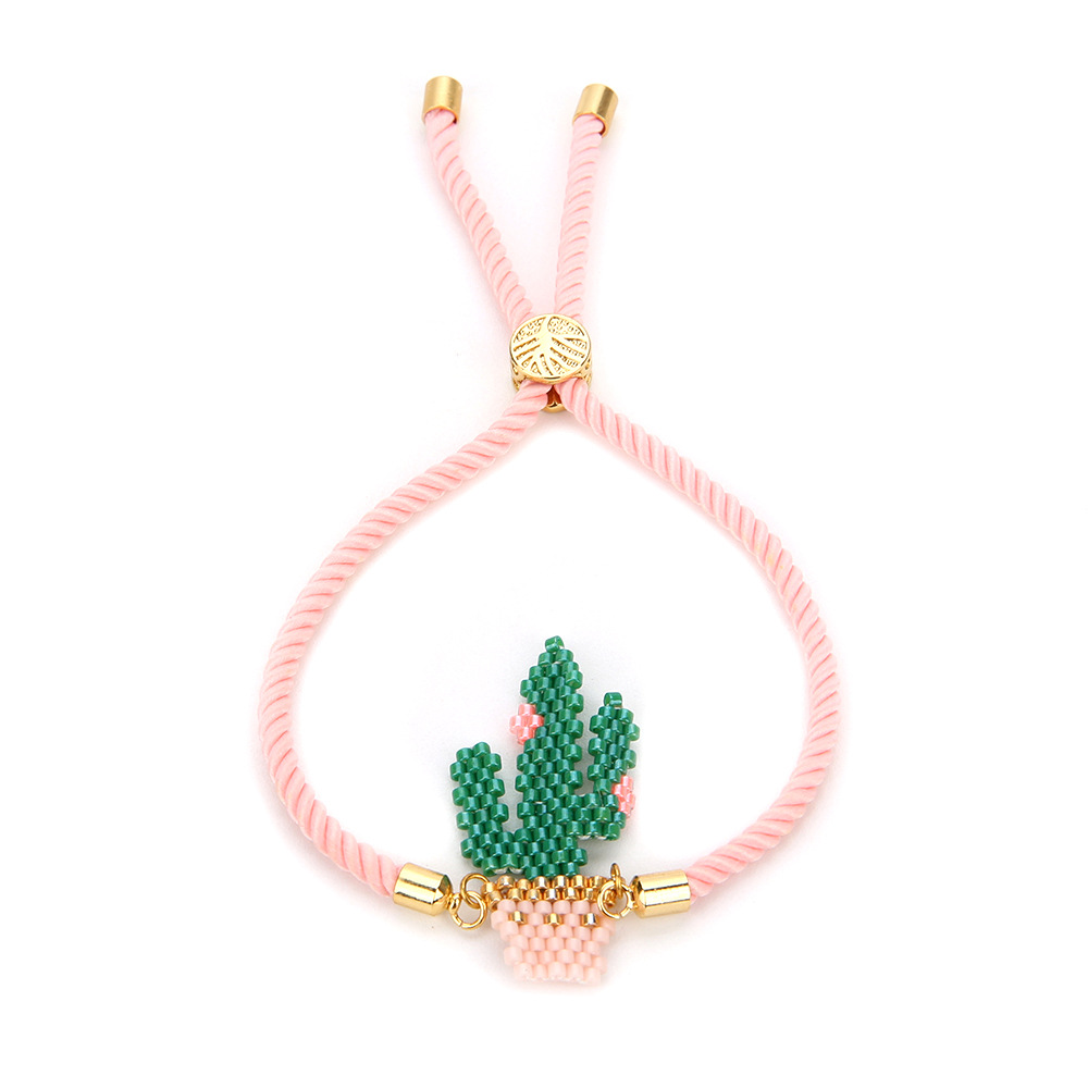 Miyuki Bead Hand Woven Bracelet Mexican Cactus Milano Rope Wholesales Yiwu display picture 4