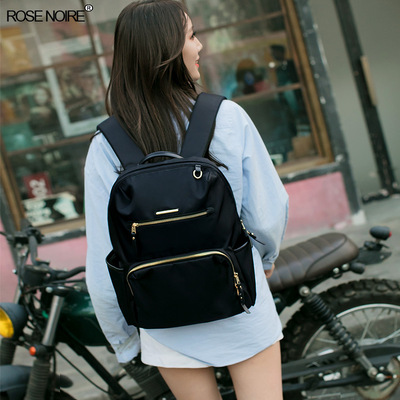 双肩女包2020新款韩版商务双肩包电脑包百搭背包旅行包套拉杆箱包