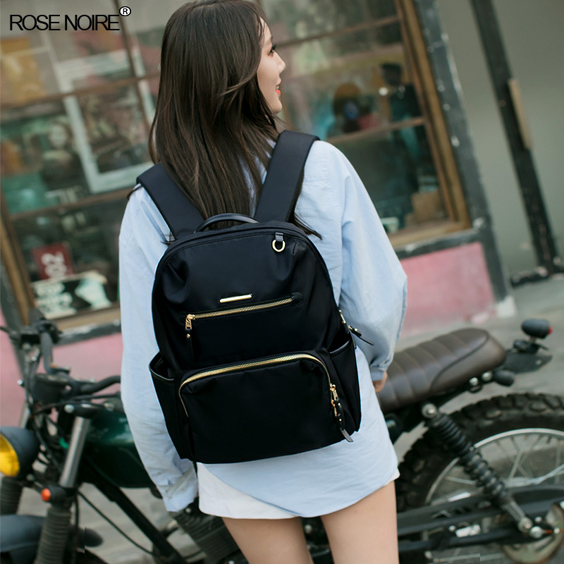 双肩女包2020新款韩版商务双肩包电脑包百搭背包旅行包套拉杆箱包