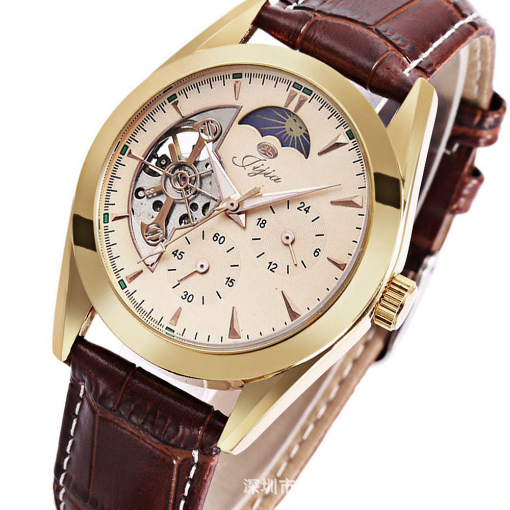 五针多功能全自动机械表露摆机械表星辰机械表礼品表|ms