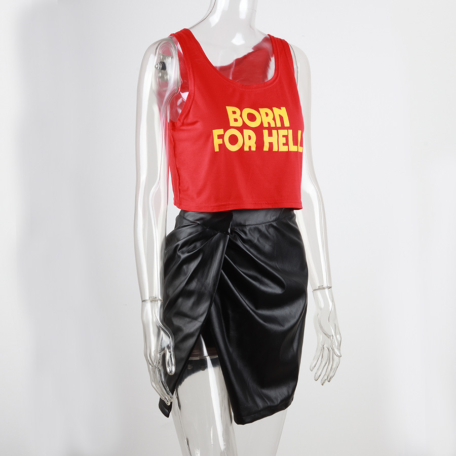 2018 autumn and winter New Amazon AliExpress wish cross-border hot women's clothing explosions nightclub split sexy leather skirt