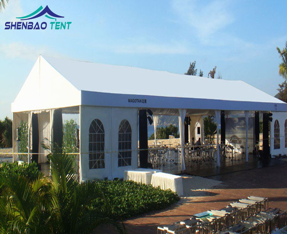 户外接待室活动篷房 人字顶铝合金篷房  广告户外展览篷房