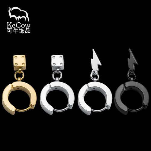 European and American fashion stainless steel earrings titanium steel earrings piercing jewelry earrings cross-border supply factory direct sales