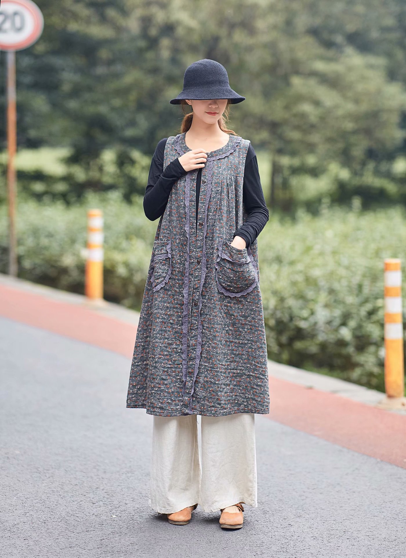 Gilet femme en Coton et lin - Ref 3316259 Image 15