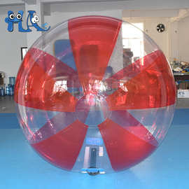 水上步行球儿童游乐园滚筒透明滚球游乐设备水上跑步球悠波碰撞球