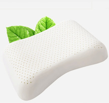 泰國天然乳膠枕護頸椎按摩成人枕頭單人枕芯女士碟型枕廠家包郵